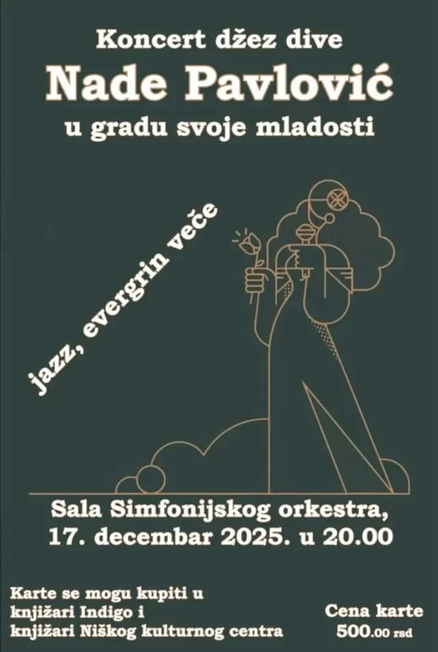 Koncert džez dive Nade Pavlović