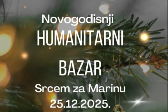 Novogodišnji humanitarni bazar. Prikuplja se pomoć za Marinu