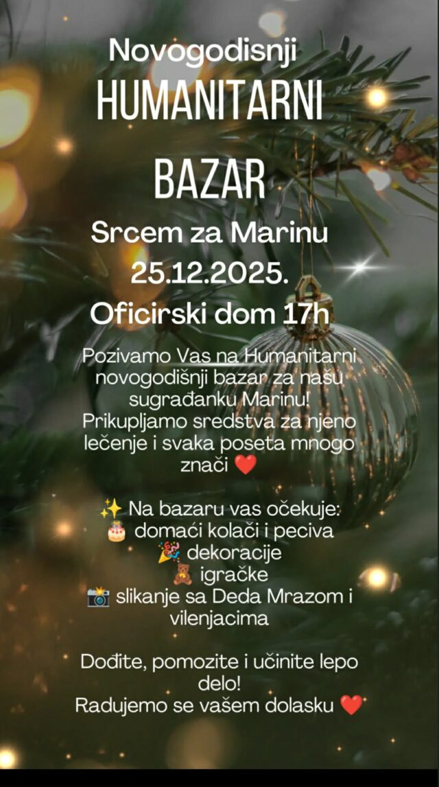 Novogodišnji humanitarni bazar
