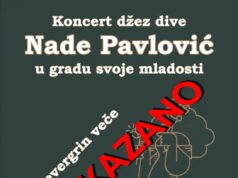 Odložen koncert džez dive Nade Pavlović Nada Pavlović