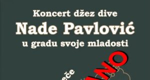 Odložen koncert džez dive Nade Pavlović Nada Pavlović