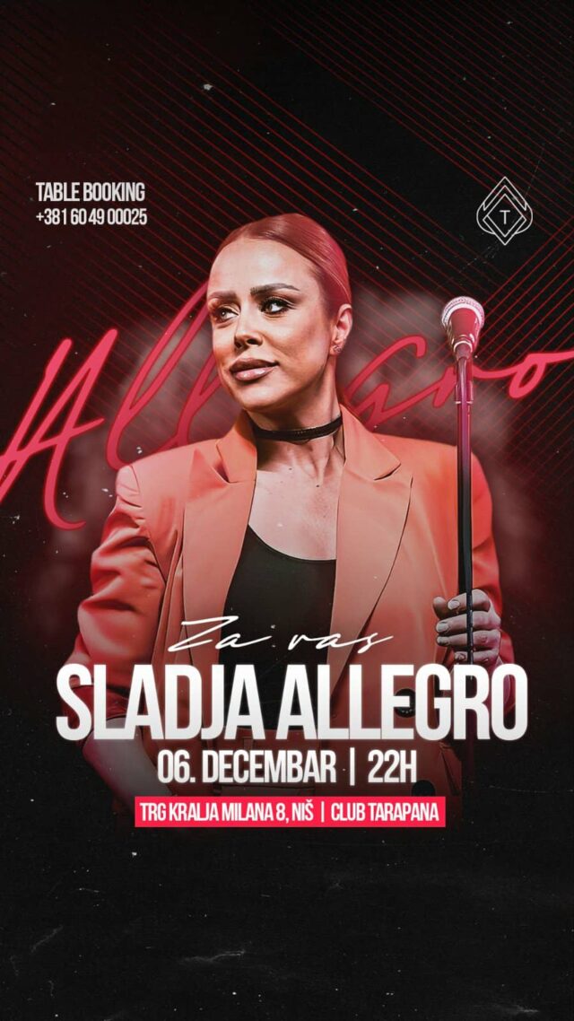 Slađa Allegro u Nišu