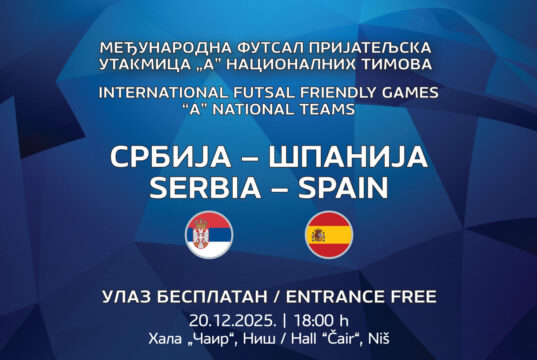 Futsal A reprezentacija Srbije u Nišu igra sa Španijom Srbija vs Španija