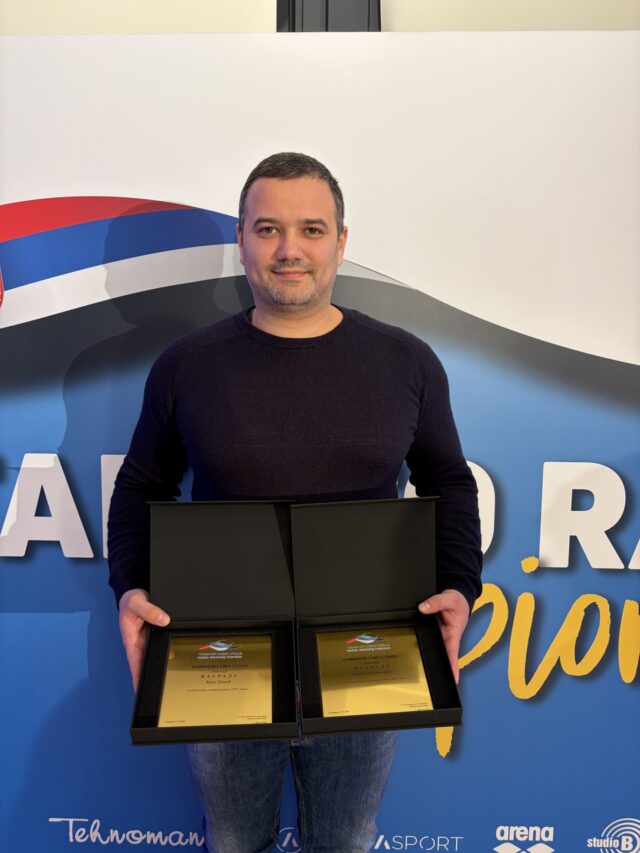 Vera Conić i njen trener Marko Božinović najbolji u Srbiji po izboru Plivačkog saveza