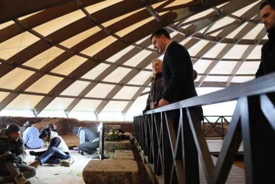 Medijana: Završena konzervacija termi Konstantinove vile, u toku radovi na mozaiku u jugoistočnom delu peristila Završena konzervacija termi Konstantinove vile