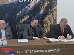 Pokretu za narod i državu pristupio Pokret Nova snaga juga Boban Mančev predsednik Pokret Nova snaga juga potpisivanje koalicionog sporazuma