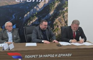 Pokretu za narod i državu pristupio Pokret Nova snaga juga Boban Mančev predsednik Pokret Nova snaga juga potpisivanje koalicionog sporazuma