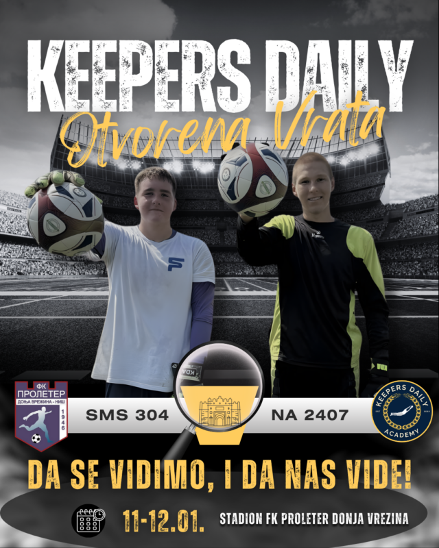 Keepers Daily besplatni golmanski treninzi Keepers Daily besplatni golmanski treninzi