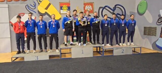 Stonoteniska ekipa Železničar Niš srebrno odličje