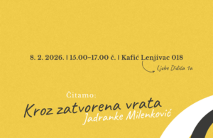 Književni klub Osmatračnica: Književnost kao prostor susreta, tišine i govora Kroz zatovrena vrata - Jadranka Milenković