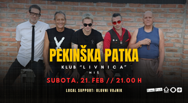 Pekinška Patka 21. februara nastupa u Nišu Pekinška Patka 21. februara nastupa u Nišu