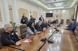 Prijem u Gradskoj kući za rukometne delegacije Srbije i Republike Srpske Prijem u Gradskoj kući za rukometne delegacije Srbije i Republike Srpske