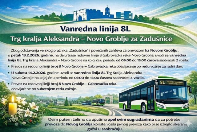 Vanredna linija od Trga kralja Aleksandra do Novog groblja