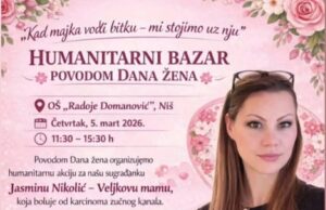 Za Jasminu – Humanitarni bazar povodom Dana žena u OŠ „Radoje Domanović” Za Jasminu - Humanitarni bazar