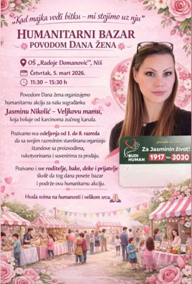 Za Jasminu - Humanitarni bazar Za Jasminu - Humanitarni bazar
