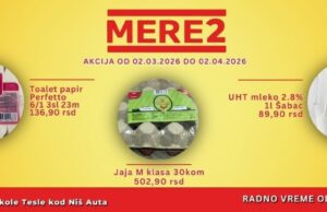 MERE 2 akcija od 02.03.2026 do 02.04.2026 Mere 2 akcija od 02.03.2026 do 02.04.2026