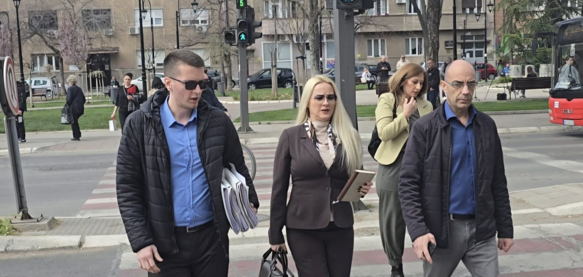 Mića Simić sa zamenikom pravnog zastupnika porodice Simić