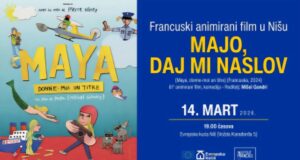 Revija francuskog animiranog filma u Nišu Projekcijom filma Majo daj mi naslov