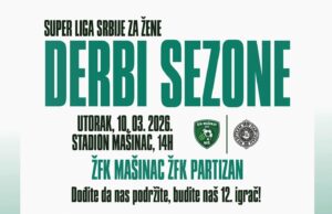 Svi na Delijski vis: Mašinac dočekuje Partizan ŽFK Mašinac