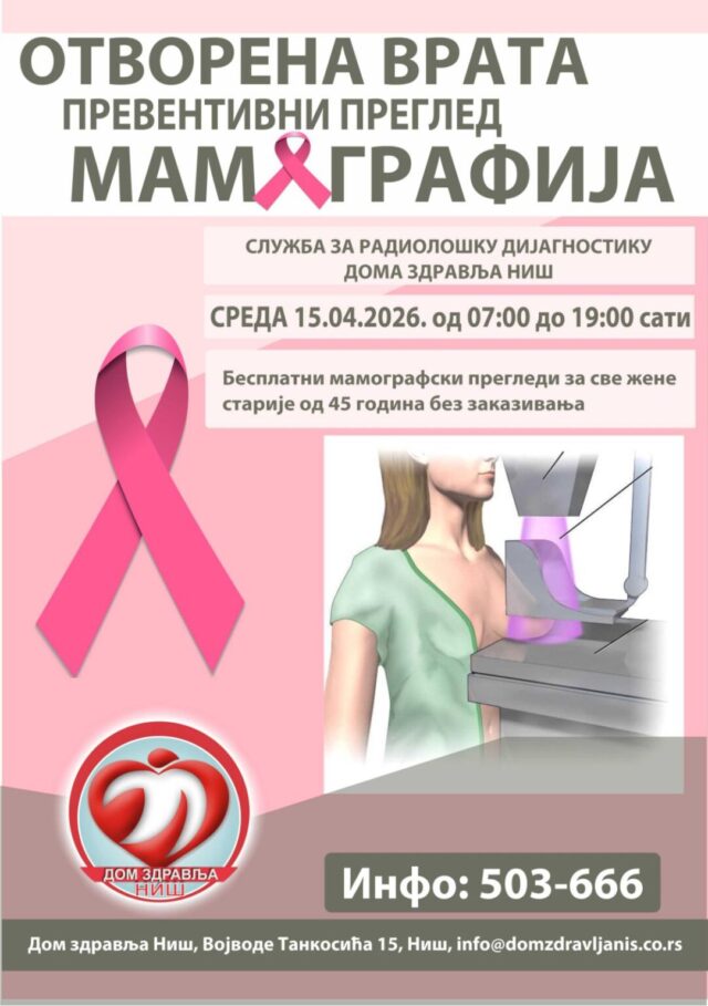 Besplatni mamografski pregled