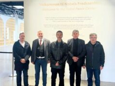 Predsednik GO Palilula Bratislav Vučković na završnici Srpsko-norveških susreta u Oslu NOBEL PEACE CENTER OSLO 2026