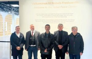 Predsednik GO Palilula Bratislav Vučković na završnici Srpsko-norveških susreta u Oslu NOBEL PEACE CENTER OSLO 2026