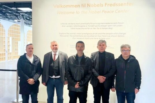 Predsednik GO Palilula Bratislav Vučković na završnici Srpsko-norveških susreta u Oslu NOBEL PEACE CENTER OSLO 2026