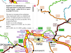 Treća faza radova kod petlje „Niš-sever”: zatvoren most, izmene režima saobraćaja do 25. aprila Niš-sever