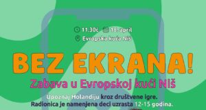 Bez ekrana do boljeg fokusa: radionica „Dolina vetrenjača” za decu u Evropskoj kući Niš Serijala Bez ekrana zabava u Evropskoj kući Niš