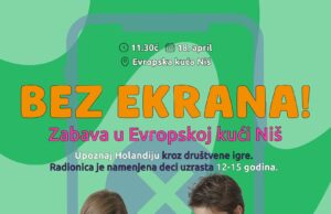 Bez ekrana do boljeg fokusa: radionica „Dolina vetrenjača” za decu u Evropskoj kući Niš Serijala Bez ekrana zabava u Evropskoj kući Niš