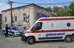 SUDAR U NIŠU: Između vozača automobila Volkswagen i bicikliste Sudar u Rajićevoj ulici