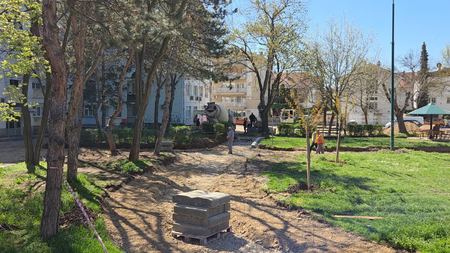 Uređuje se međublokovski prostor u Knjaževačkoj ulici