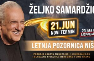 Željko Samardžić zakazao još jedan koncert u Nišu Željko Samardžić