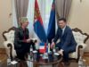 Ambasadorka Francuske prvi put u Nišu: Ferari razgovarala sa gradonačelnikom i upravom Filozofskog fakulteta