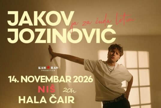 Jakov Jozinović prvi put u Nišu – karte su već u prodaji Jakov Jozinović