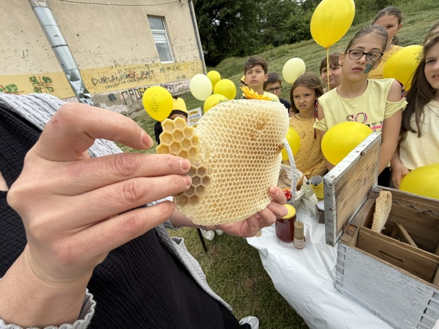 Mališani kroz druženje sa pčelarom učili o svetu pčela