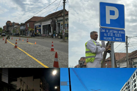 Nova parking mesta za dostavljače kod pijace, obnovljena signalizacija širom grada Nova parking mesta za dostavljače kod pijace, obnovljena signalizacija širom grada