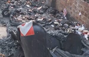 Potpuno izgoreli kontejneri kod Starog groblja Potpuno izgoreli kontejneri kod Starog groblja