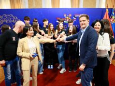 Niš ima najbolje mlade odbojkaše u Srbiji Prijem za odbojkaše Osnovne škole Sveti Sava Niš