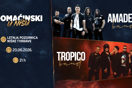 Tropiko bend i Amadeus bend zajedno na Letnjoj pozornici 20. juna Tropiko bend i Amadeus bend