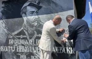 U Nišu oslikan mural heroju Srpsko-turskog rata, ruskom pukovniku Nikolaju Rajevskom U Nišu oslikan mural heroju Srpsko-turskog rata, ruskom pukovniku Nikolaju Rajevskom