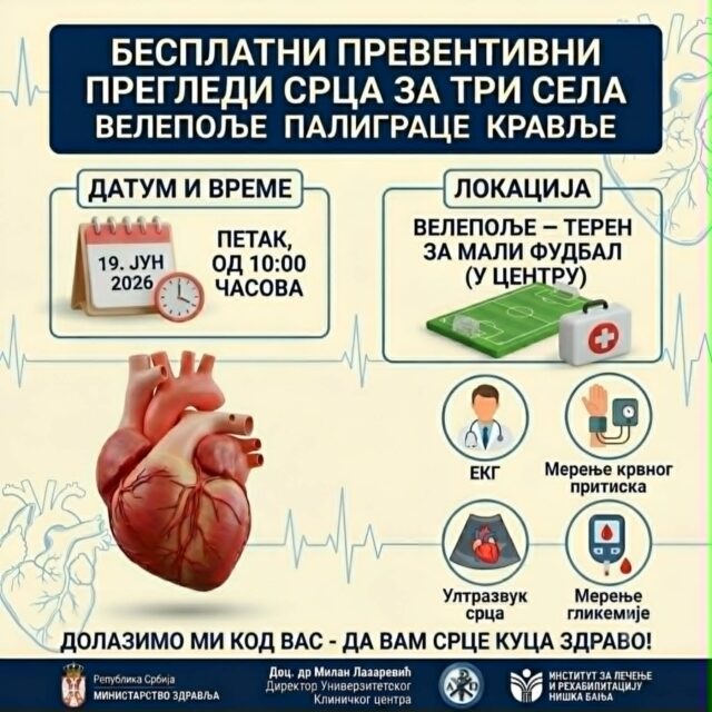 Besplatni preventivni pregledi srca Besplatni preventivni pregledi srca