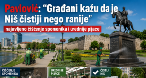 Pavlović: „Građani kažu da je Niš čistiji nego ranije”, najavljeno čišćenje spomenika i urednije pijace