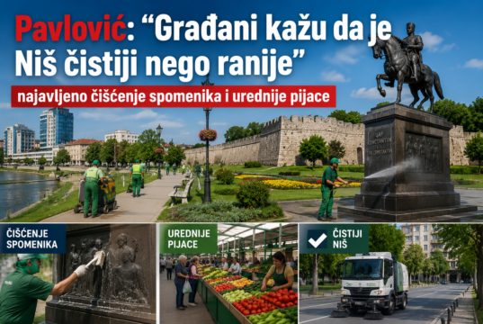 Pavlović: „Građani kažu da je Niš čistiji nego ranije”, najavljeno čišćenje spomenika i urednije pijace