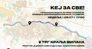Kej za sve: Šetnjom uz Nišavu do bezbednijeg i uređenijeg prostora za pešake i bicikliste Kej za sve