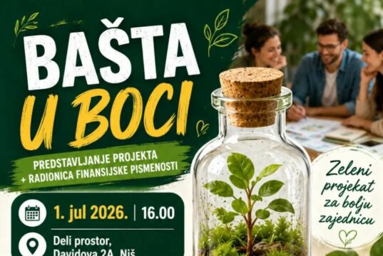 Bašta u boci: Besplatna radionica finansijske pismenosti