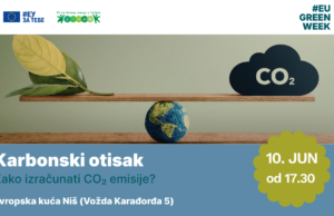 Predavanje o karbonskom otisku i izračunavanju CO₂ emisija u Evropskoj kući Niš Predavanje o karbonskom otisku i izračunavanju CO₂ emisija
