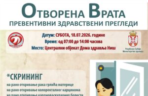 Besplatni preventivni pregledi u Domu zdravlja Niš i ove subote