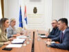 Ministarka Mesarović sa privrednicima iz Niša i Sokobanje o razvoju poslovanja i novim investicijama Adrijana Mesarović i Dragoslav Pavlović