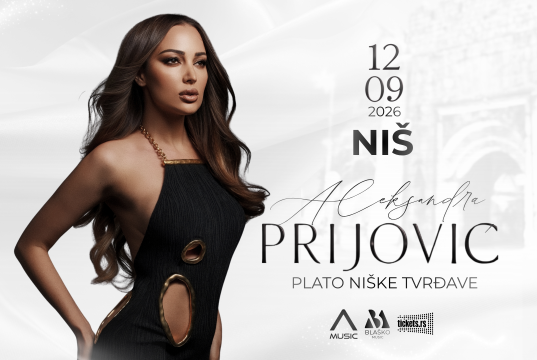 Koncert Aleksandre Prijović u Tvrđavi, ulaznice do 5.000 dinara Aleksandre Prijović